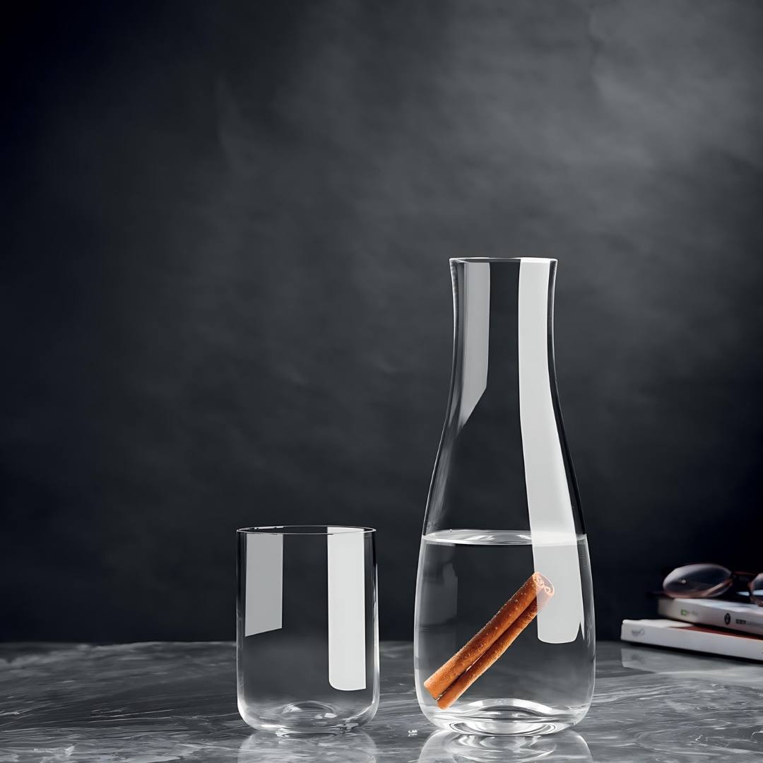 Crystallin Bottle with Cup - 1000 cc Coco - LUMINA ELIGMA HOME
