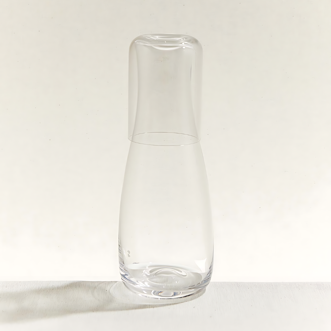 Crystallin Bottle with Cup - 1000 cc Coco - LUMINA ELIGMA HOME