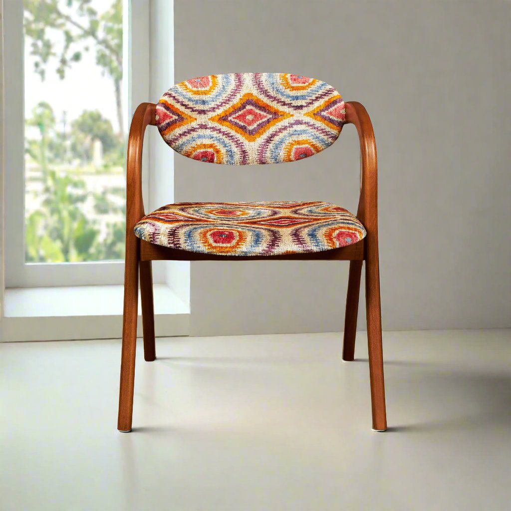 Lambda Chair - Cursive IKAT - LUMINA ELIGMA HOME
