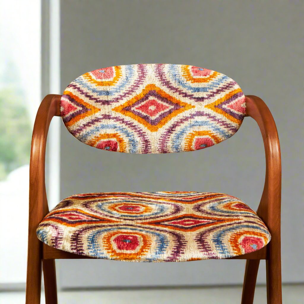 Lambda Chair - Cursive IKAT - LUMINA ELIGMA HOME
