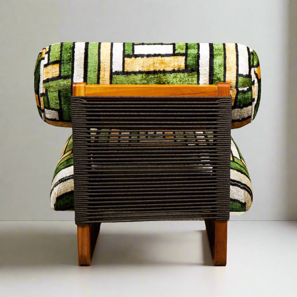 The Lounge Chair - Ikat Green - LUMINA ELIGMA HOME