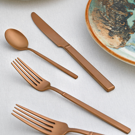 Minimal - Bronze Matt Cutlery - LUMINA ELIGMA HOME