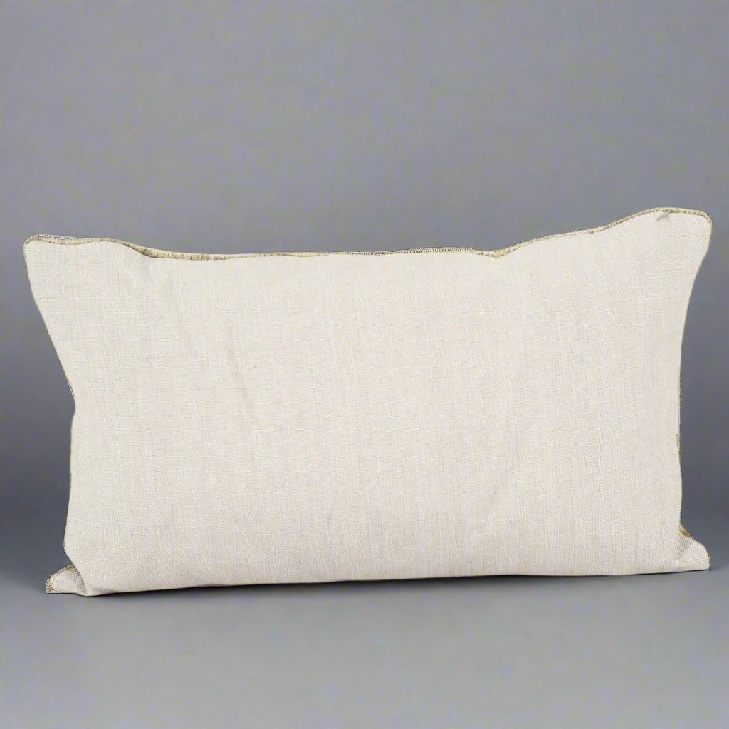IKAT Pillow Cover Cotton Back 60X40 CM - Red Beige UFO - LUMINA ELIGMA HOME