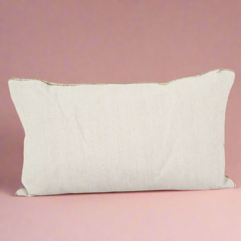 IKAT Cotton Back Cushion 60x40 CM - Honey Light Pink