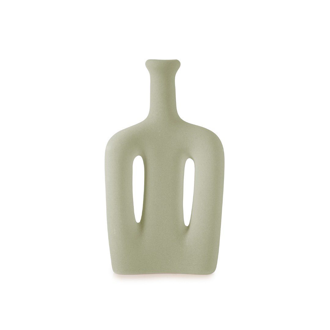 Trident Vase Textured Ceramic - LUMINA ELIGMA HOME