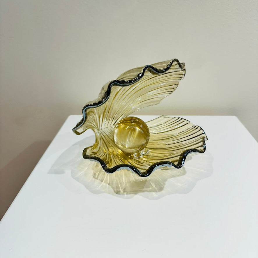 Glass Sea Shell - Crystal Ball Pearl - LUMINA ELIGMA HOME