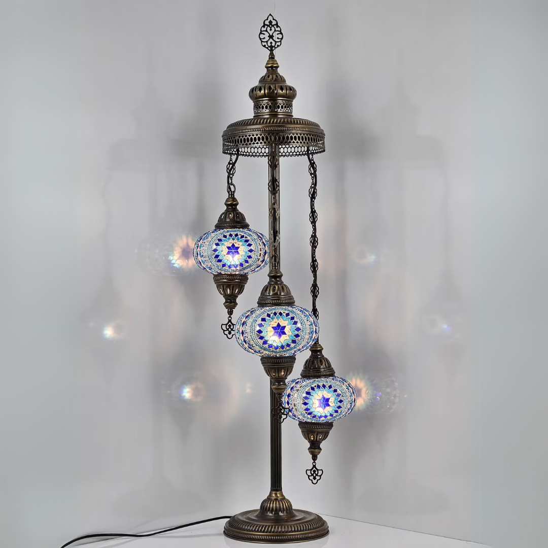 Floor Lamp 3 Globes - Medium Mosaics