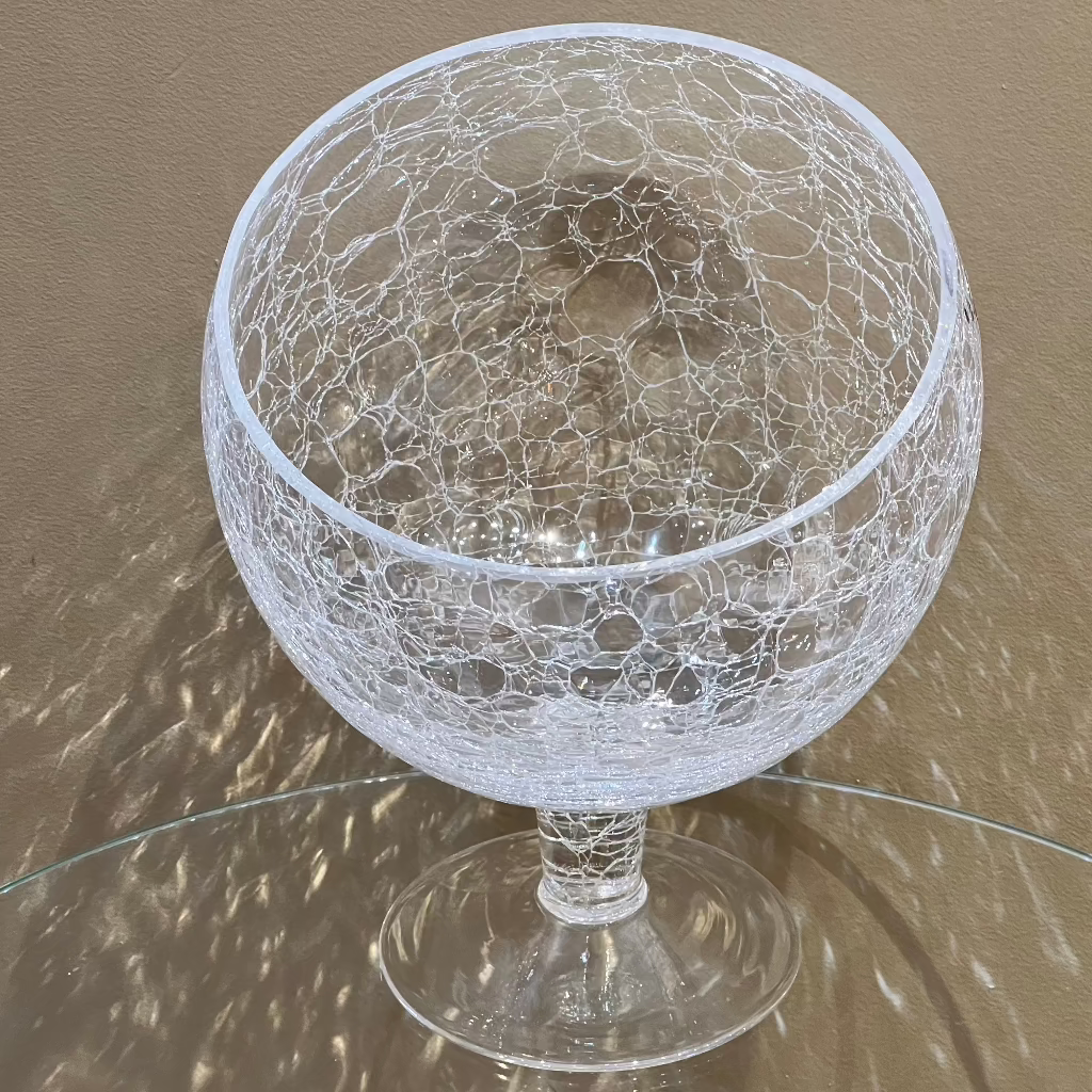 Crystallin Moon Cup - Frosted Glass - LUMINA ELIGMA HOME