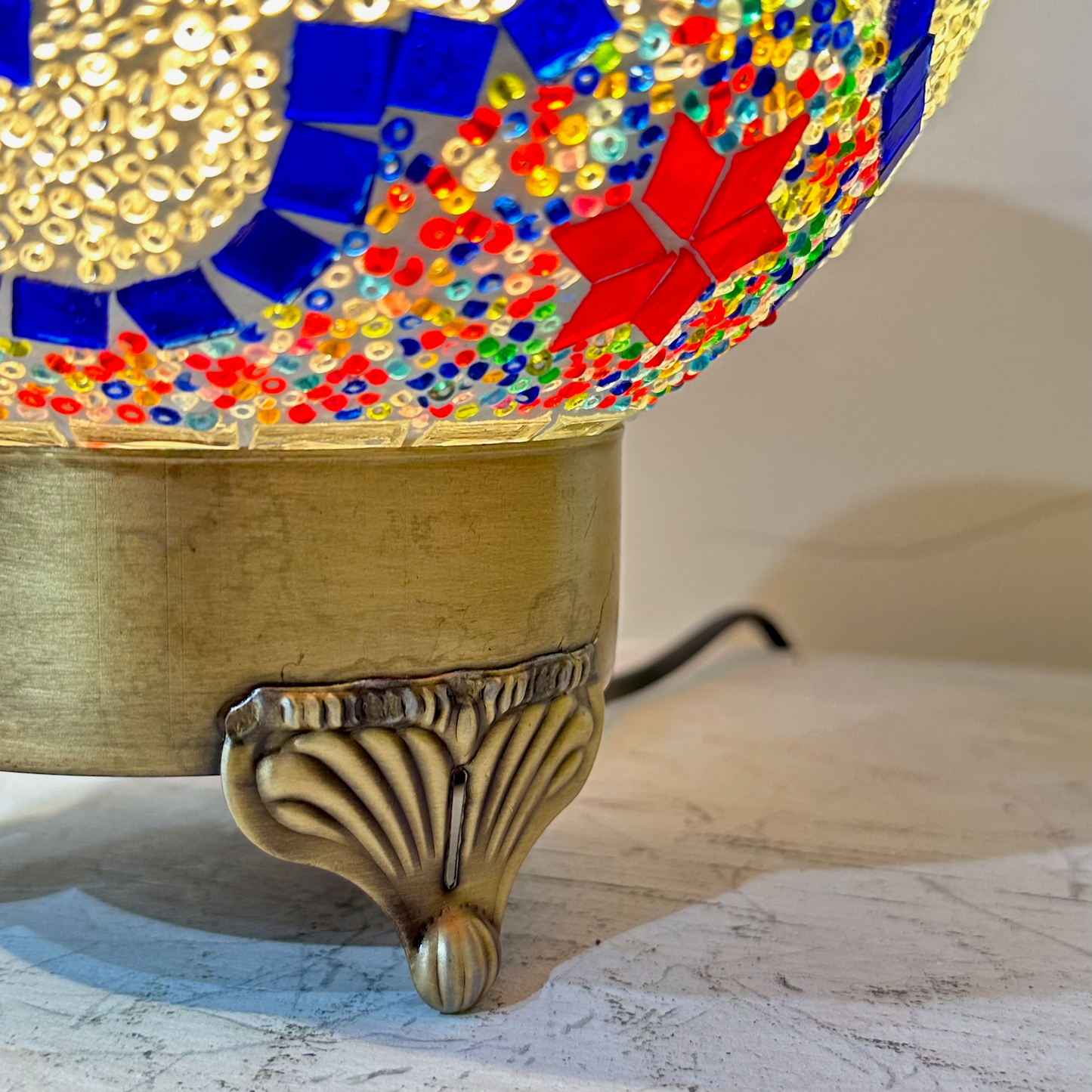Mosaic Round Table Lamp - 20 CM - LUMINA ELIGMA HOME
