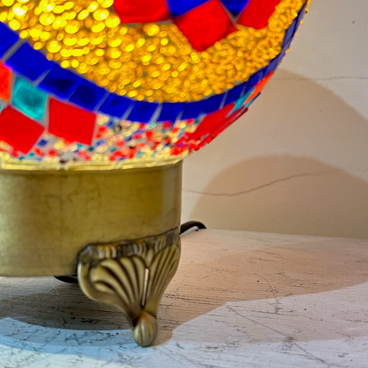 Mosaic Round Table Lamp - 20 CM - LUMINA ELIGMA HOME