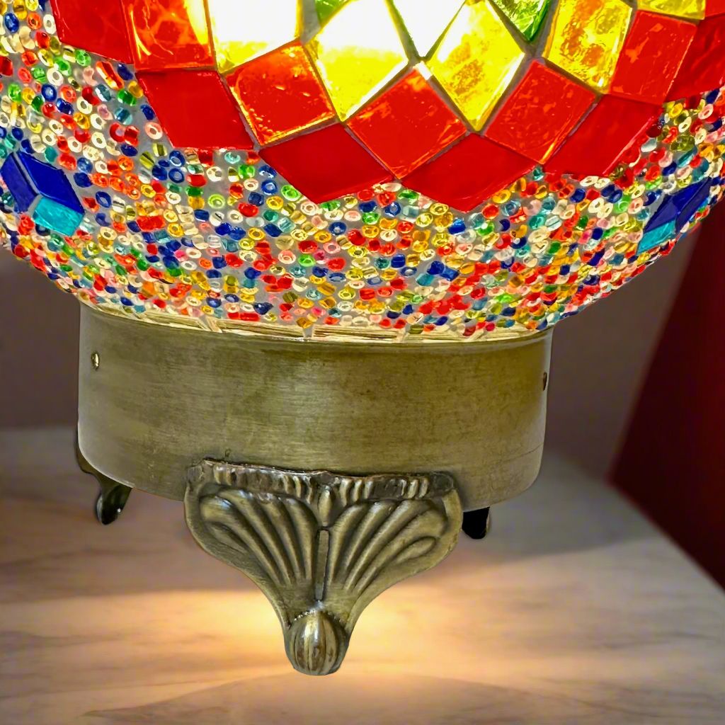 Mosaic Round Table Lamp - 20 CM - LUMINA ELIGMA HOME