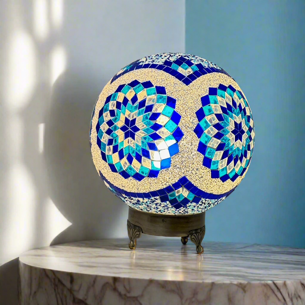 Mosaic Globe Table Lamp - 25 CM - Small - LUMINA ELIGMA HOME