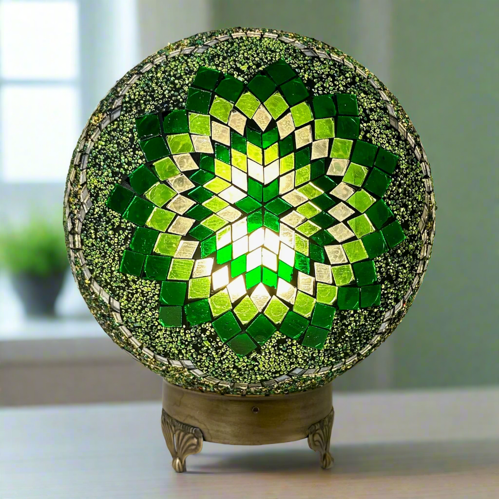 Mosaic Globe Table Lamp - 25 CM - Small - LUMINA ELIGMA HOME