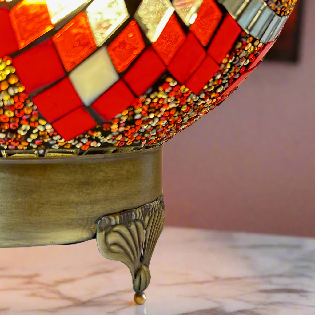 Mosaic Globe Table Lamp - 25 CM - Small - LUMINA ELIGMA HOME