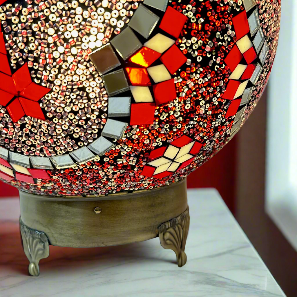 Mosaic Globe Table Lamp - 25 CM - Small - LUMINA ELIGMA HOME