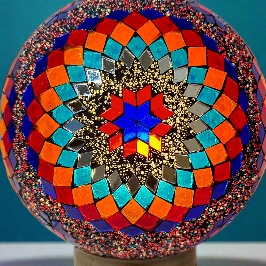 Mosaic Globe Table Lamp - 25 CM - Small - LUMINA ELIGMA HOME