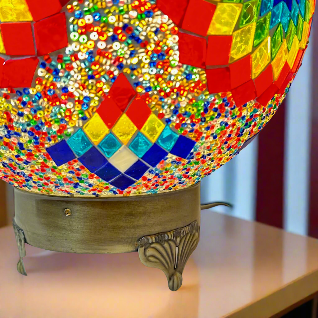 Mosaic Globe Table Lamp - 25 CM - Small - LUMINA ELIGMA HOME
