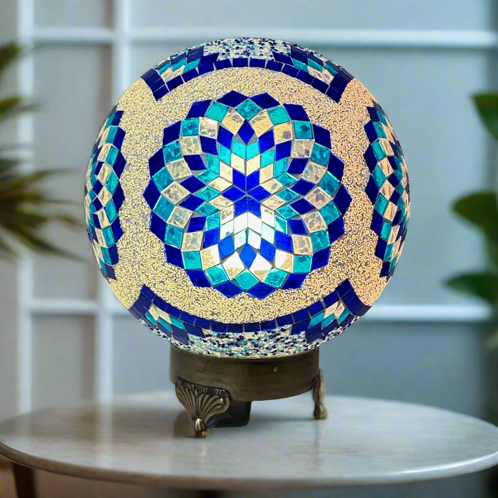 Mosaic Globe Table Lamp - 25 CM - Small - LUMINA ELIGMA HOME