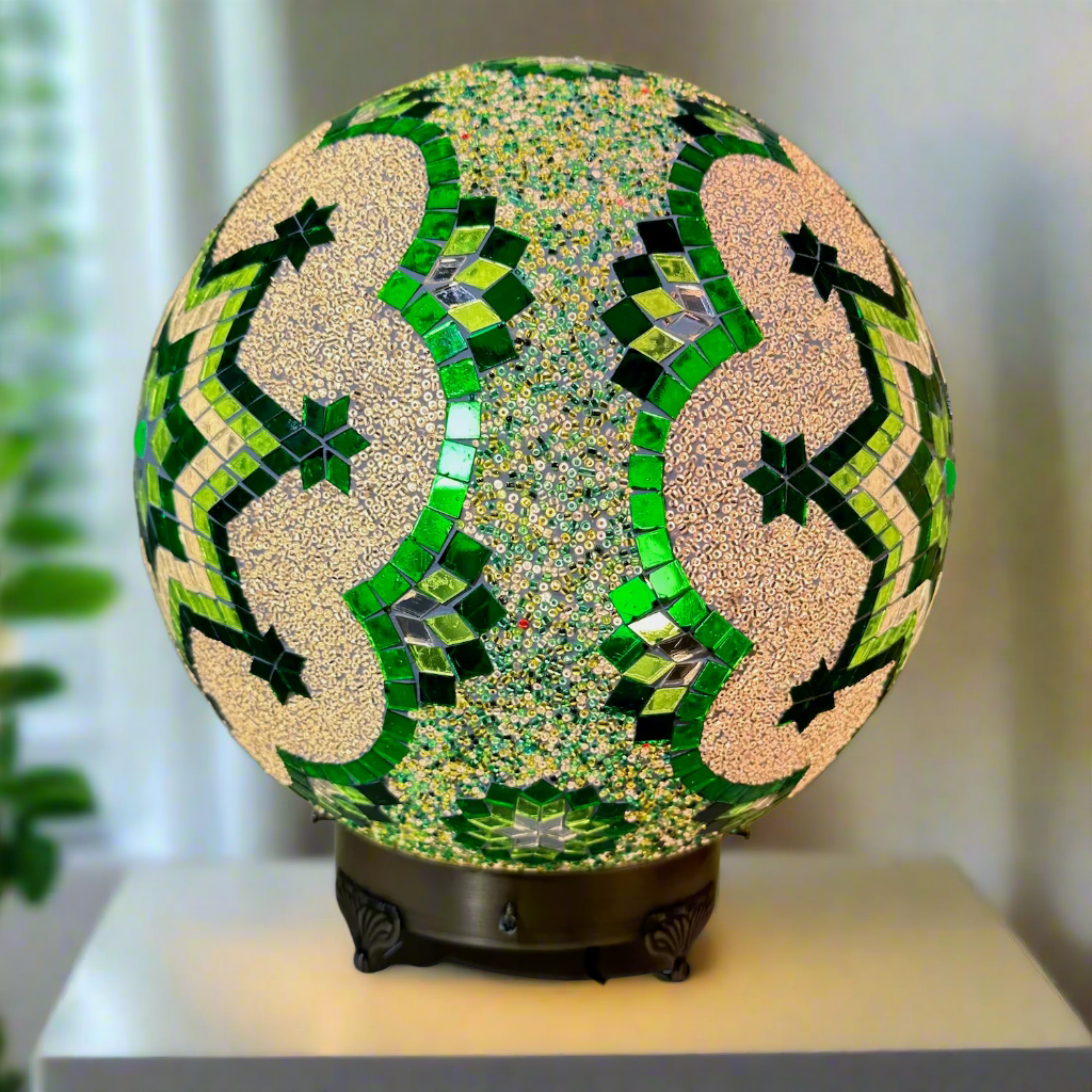 Mosaic Globe Table Lamp - 35 CM - LUMINA ELIGMA HOME