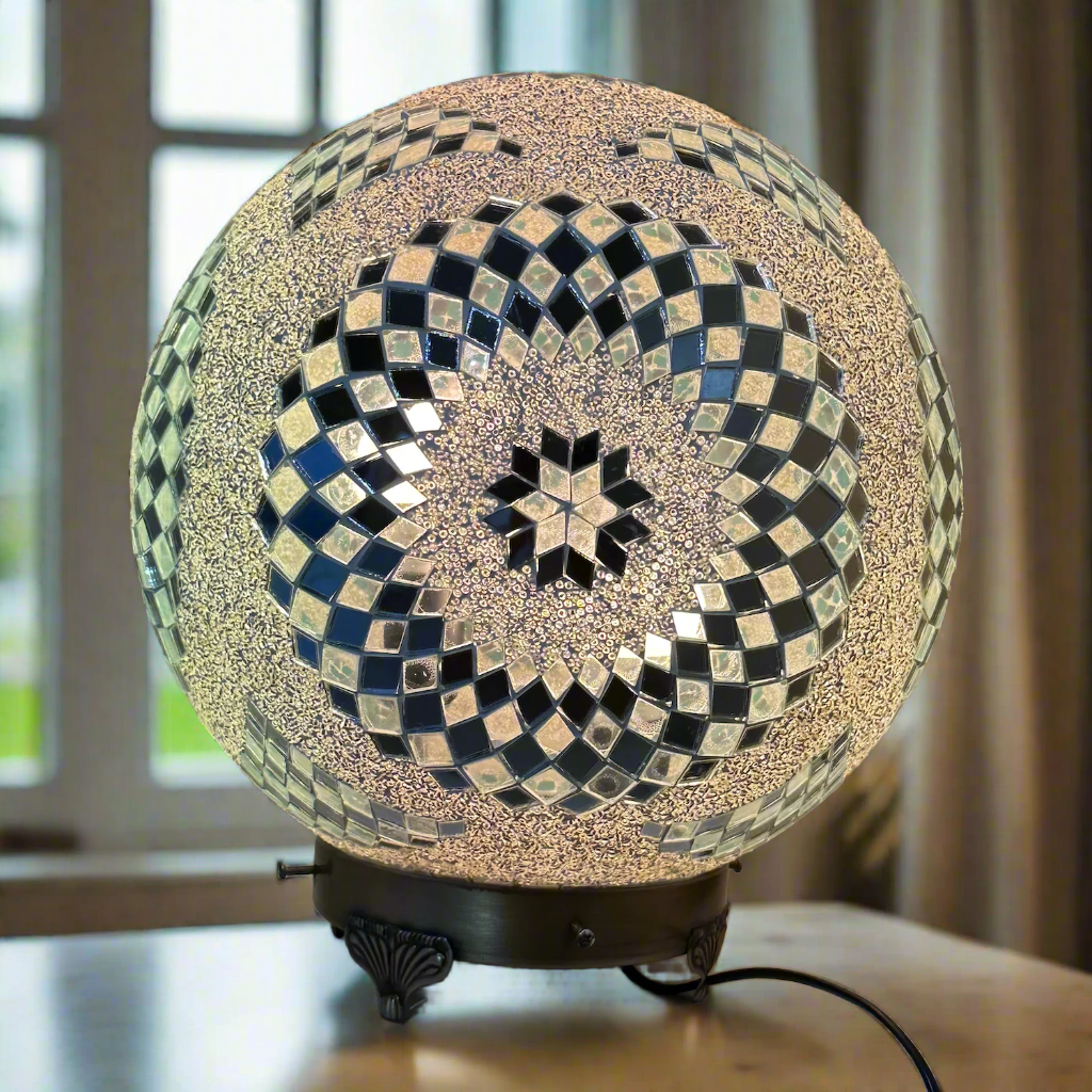 Mosaic Globe Table Lamp - 35 CM - LUMINA ELIGMA HOME