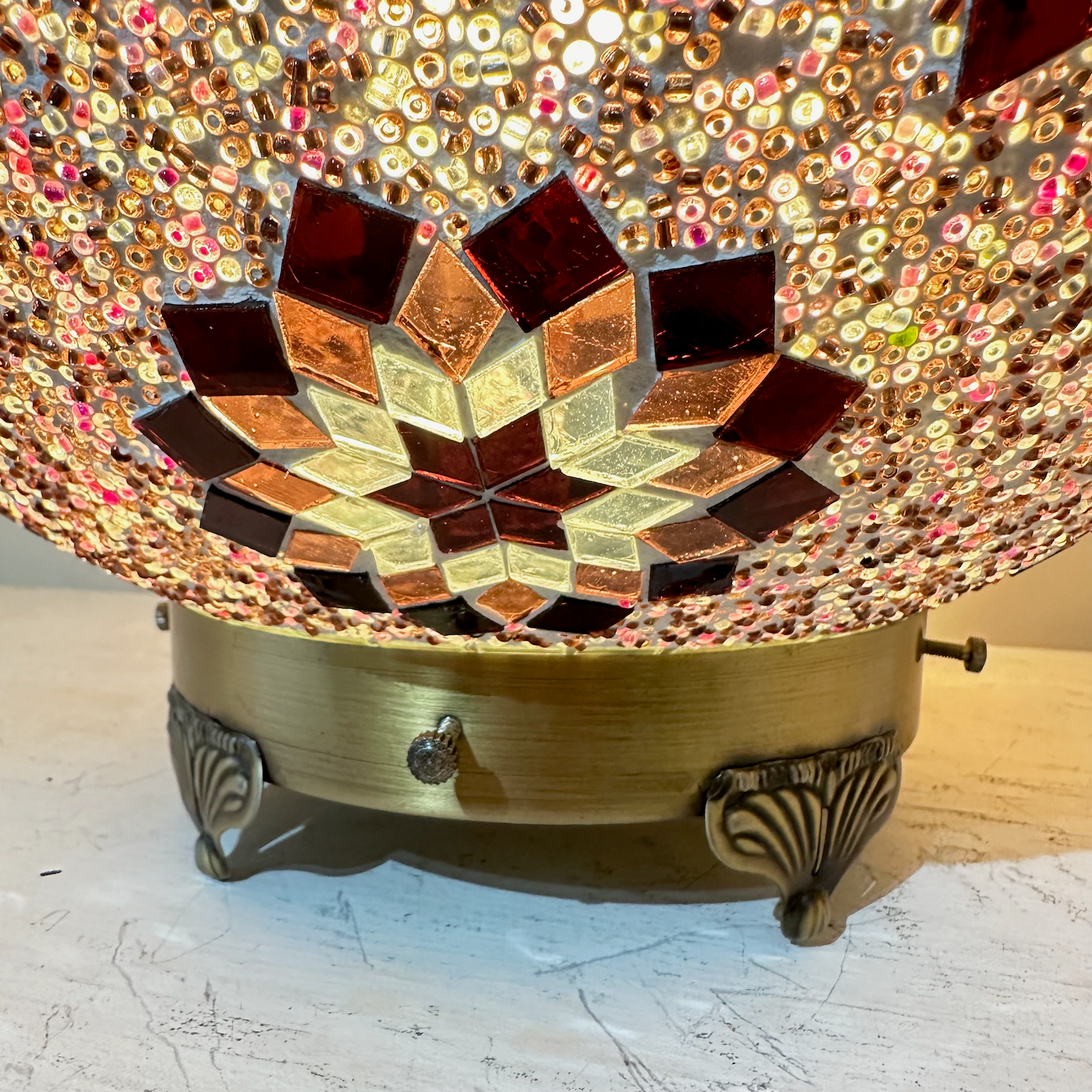 Mosaic Globe Table Lamp - 40 CM - LUMINA ELIGMA HOME
