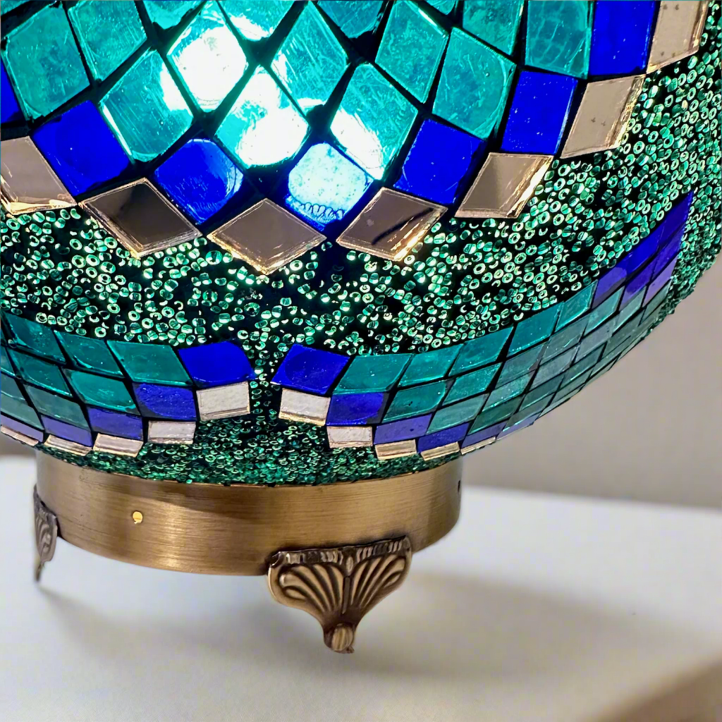 Mosaic Globe Table Lamp - 40 CM - LUMINA ELIGMA HOME