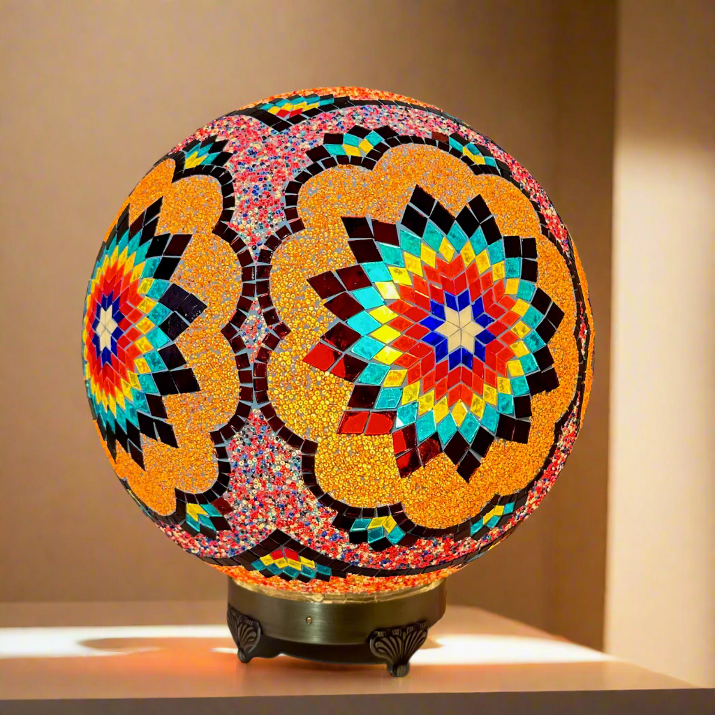 Mosaic Globe Table Lamp - 40 CM - LUMINA ELIGMA HOME