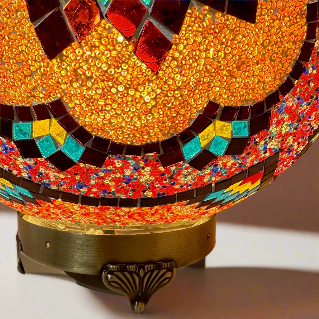 Mosaic Globe Table Lamp - 40 CM - LUMINA ELIGMA HOME
