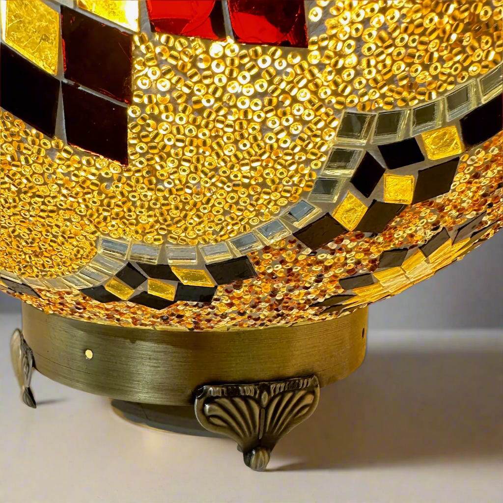 Mosaic Globe Table Lamp - 40 CM - LUMINA ELIGMA HOME