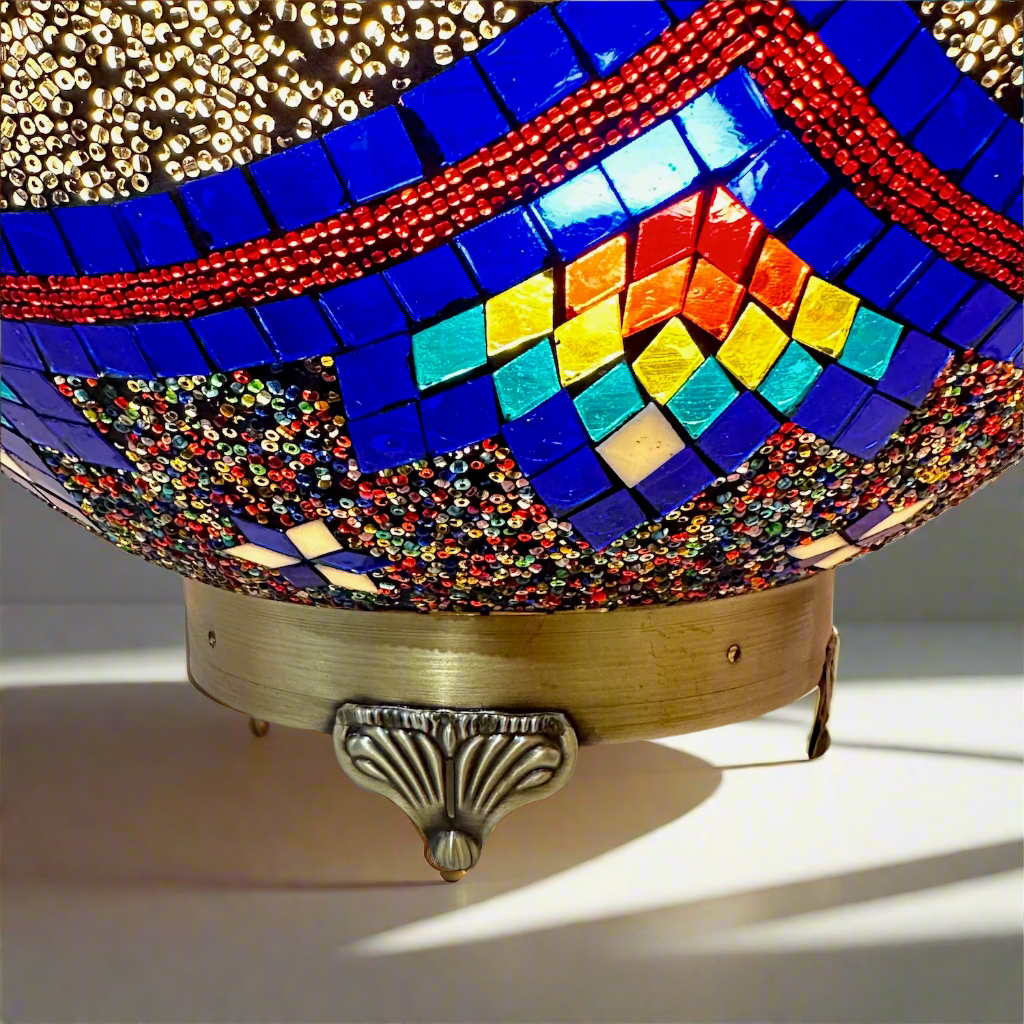 Mosaic Globe Table Lamp - 40 CM - LUMINA ELIGMA HOME