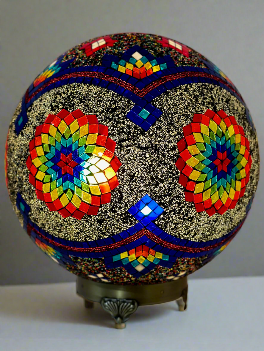 Mosaic Globe Table Lamp - 40 CM - LUMINA ELIGMA HOME