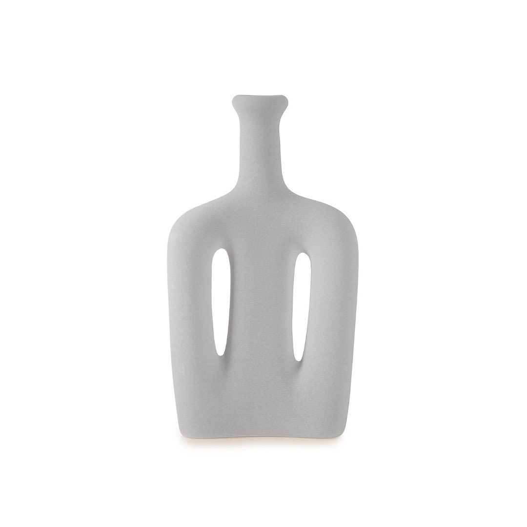 Trident Vase Textured Ceramic - LUMINA ELIGMA HOME