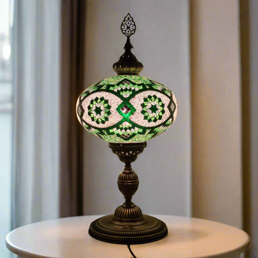 XLarge Table Lamp Turkish Mosaic Glass - LUMINA ELIGMA HOME