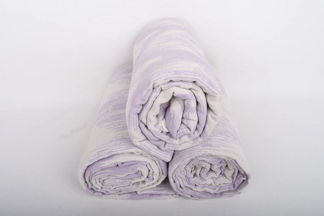IKAT Blanket Organic Turkish Cotton Lilac- 89"x75"
