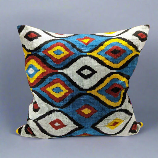 IKAT CUshion Colorful Seeds cotton back