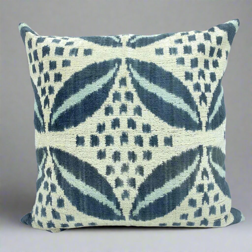 IKAT Silk Back Cushion Cover 50x50CM - Sphere Grains