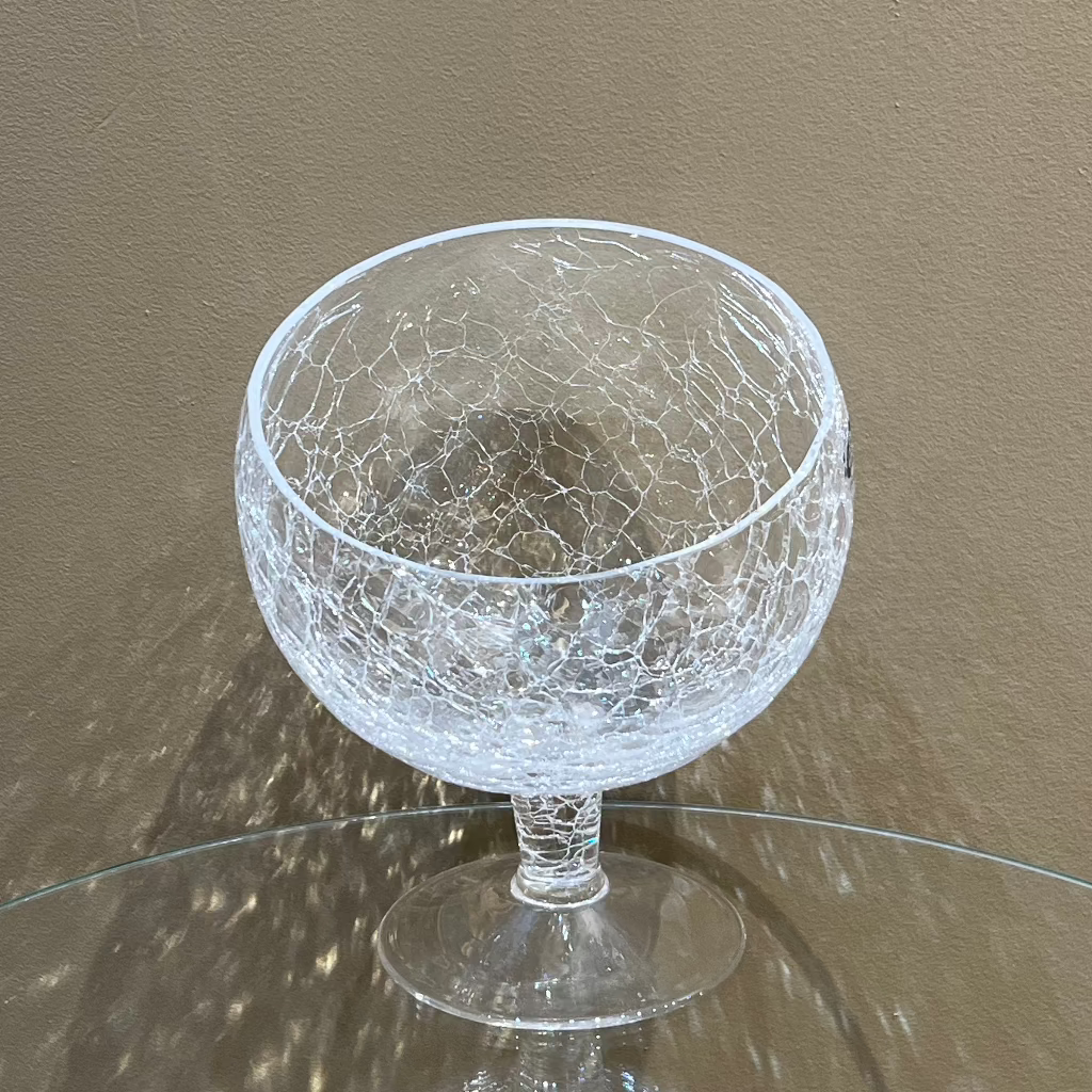 Crystallin Moon Cup - Frosted Glass - LUMINA ELIGMA HOME