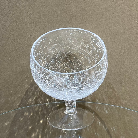 Crystallin Moon Cup - Frosted Glass - LUMINA ELIGMA HOME