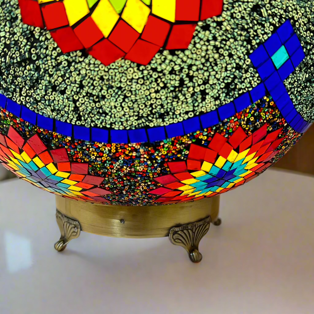Mosaic Egg Shaped Table Lamp - 40 CM - LUMINA ELIGMA HOME