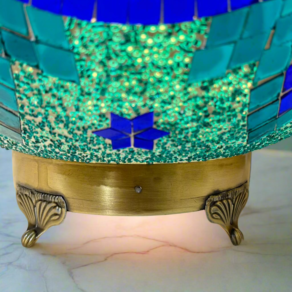 Mosaic Egg Shaped Table Lamp - 40 CM - LUMINA ELIGMA HOME