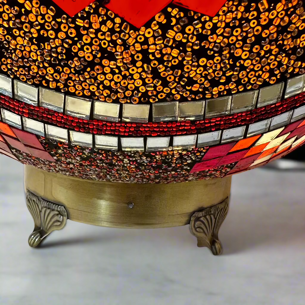 Mosaic Egg Shaped Table Lamp - 40 CM - LUMINA ELIGMA HOME