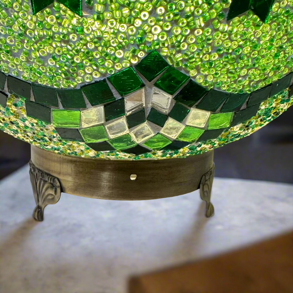 Mosaic Egg Shaped Table Lamp - 30 CM - LUMINA ELIGMA HOME