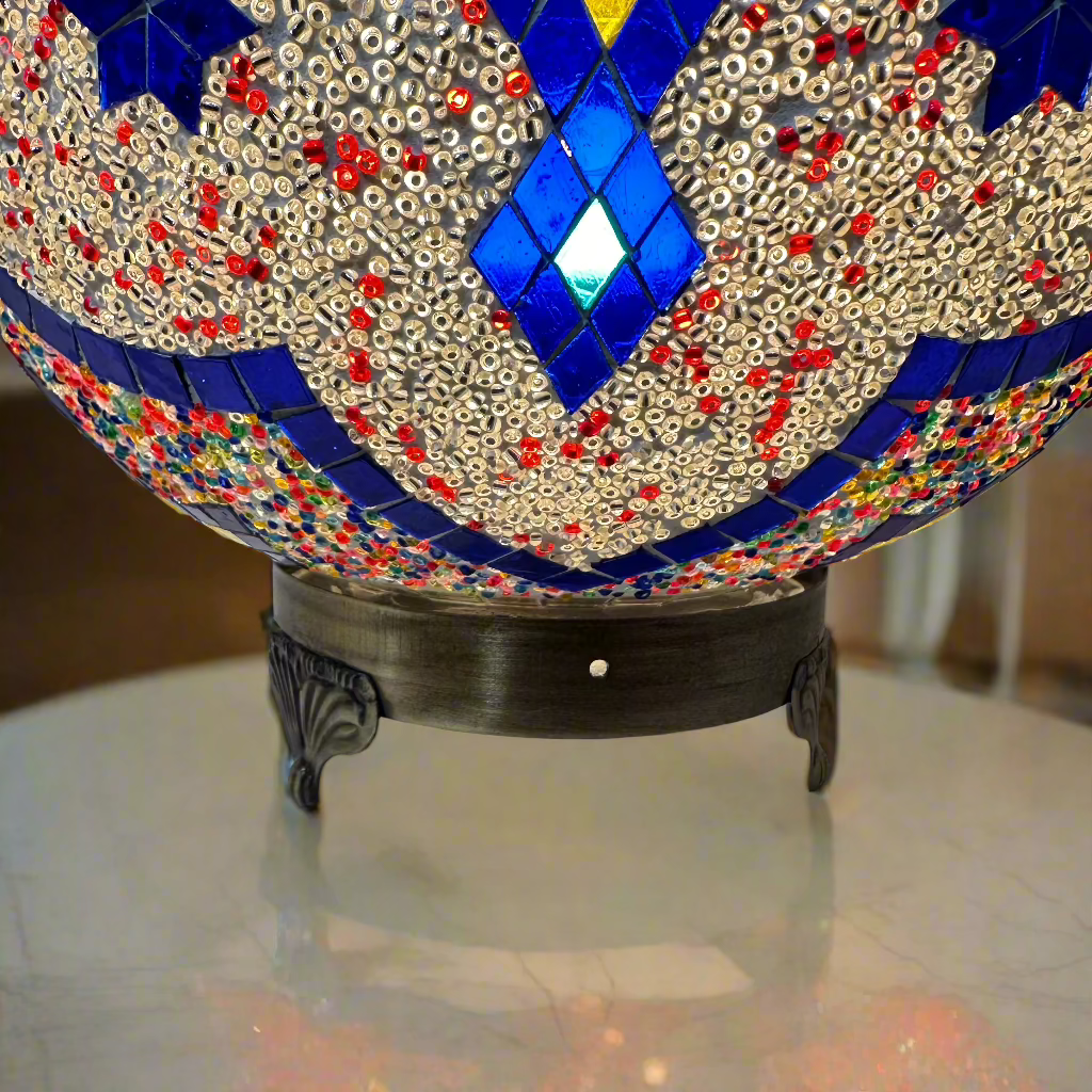 Mosaic Egg Shaped Table Lamp - 30 CM - LUMINA ELIGMA HOME