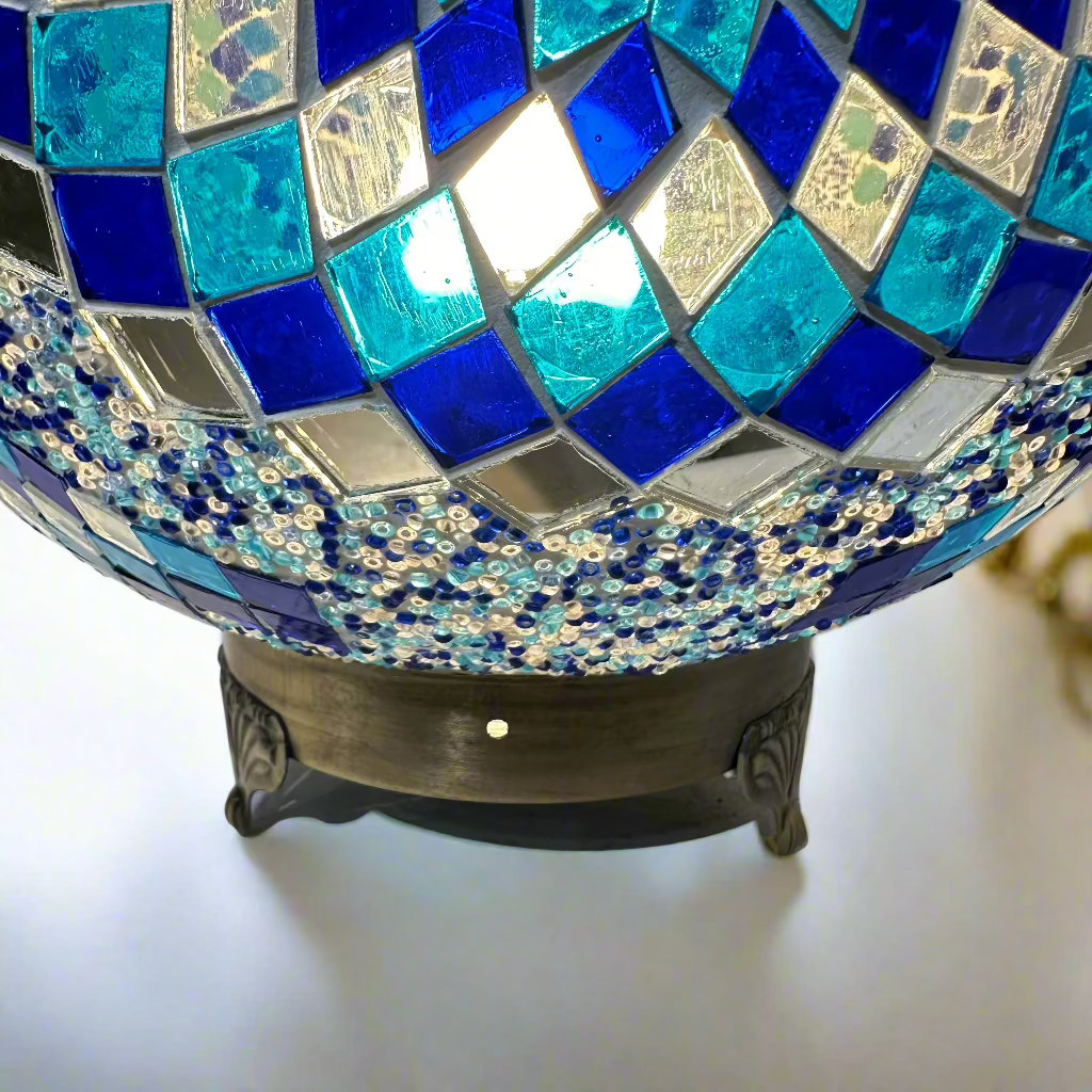 Mosaic Egg Shaped Table Lamp - 30 CM - LUMINA ELIGMA HOME