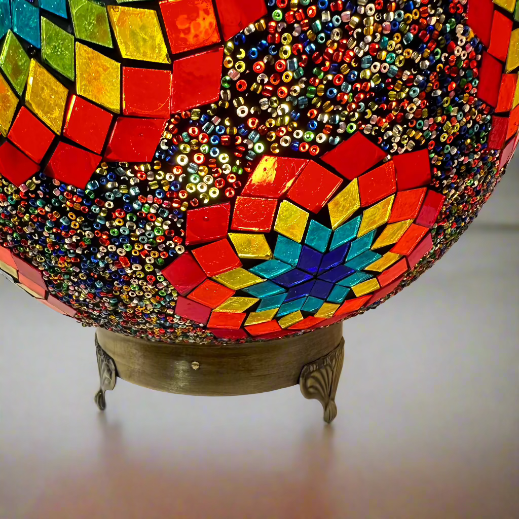 Mosaic Egg Shaped Table Lamp - 30 CM - LUMINA ELIGMA HOME