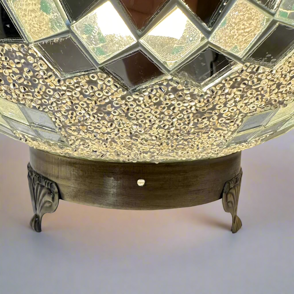 Mosaic Egg Shaped Table Lamp - 30 CM - LUMINA ELIGMA HOME