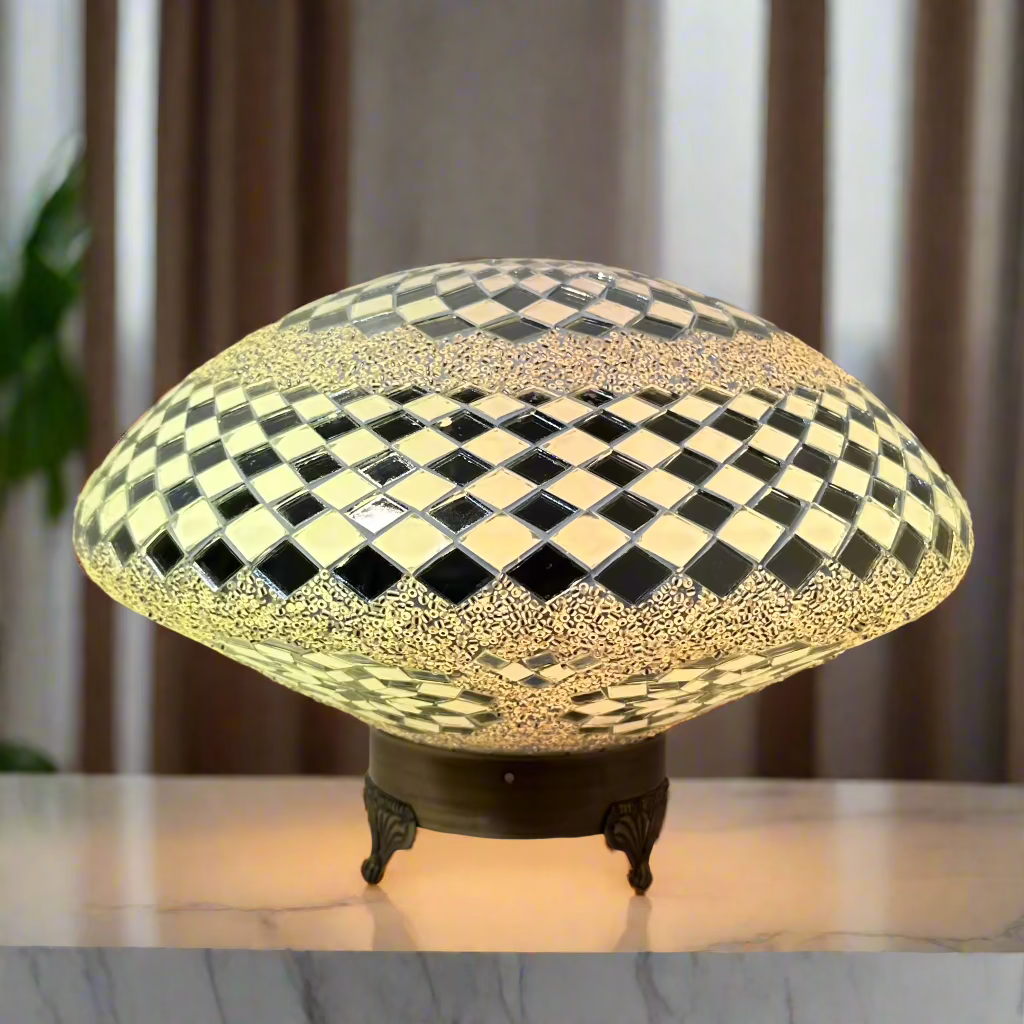 Jelly Fish Oval Shaped Table Lamp - 35 CM - LUMINA ELIGMA HOME