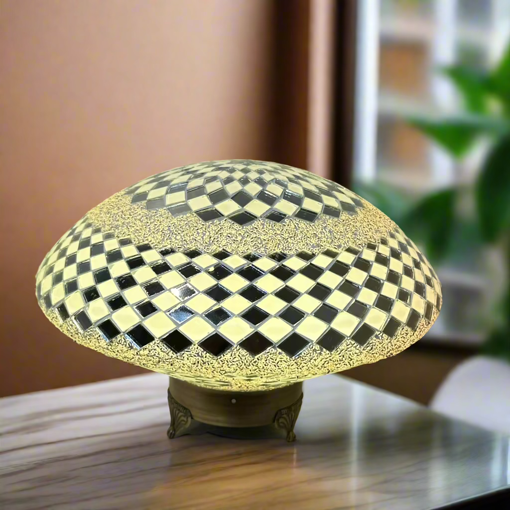 Jelly Fish Oval Shaped Table Lamp - 35 CM - LUMINA ELIGMA HOME
