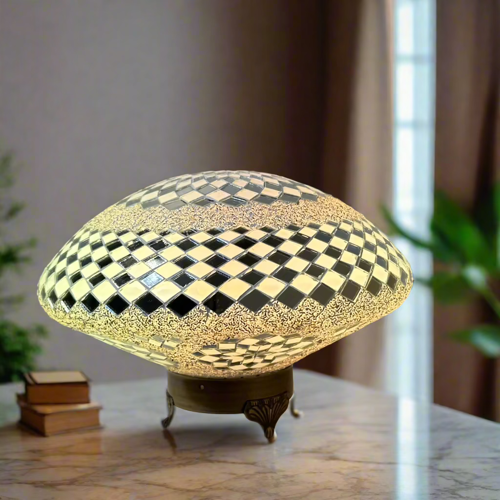 Jelly Fish Oval Shaped Table Lamp - 35 CM - LUMINA ELIGMA HOME