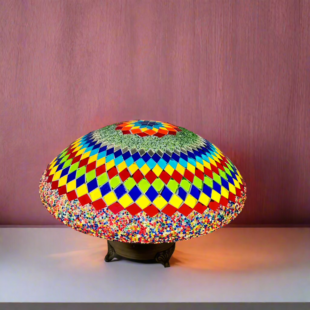 Jelly Fish Oval Shaped Table Lamp - 35 CM - LUMINA ELIGMA HOME